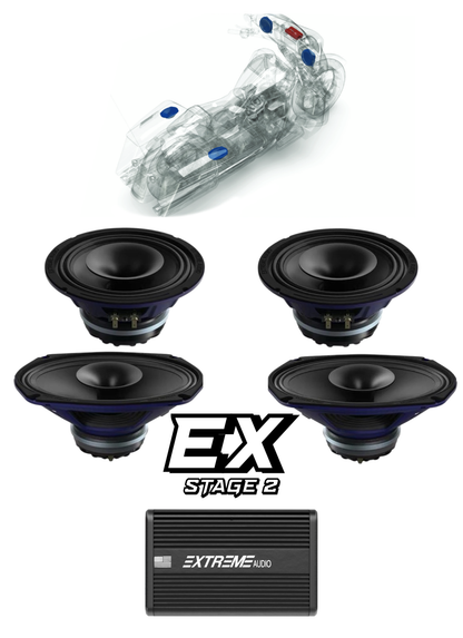 CVO® | Road Glide® | STAGE 2 | "EX" Plug & Play Audio Kit (1998-2013)