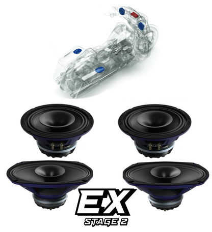 CVO® | Road Glide® | "EX" Plug & Play Speaker Kit (2014-2023)