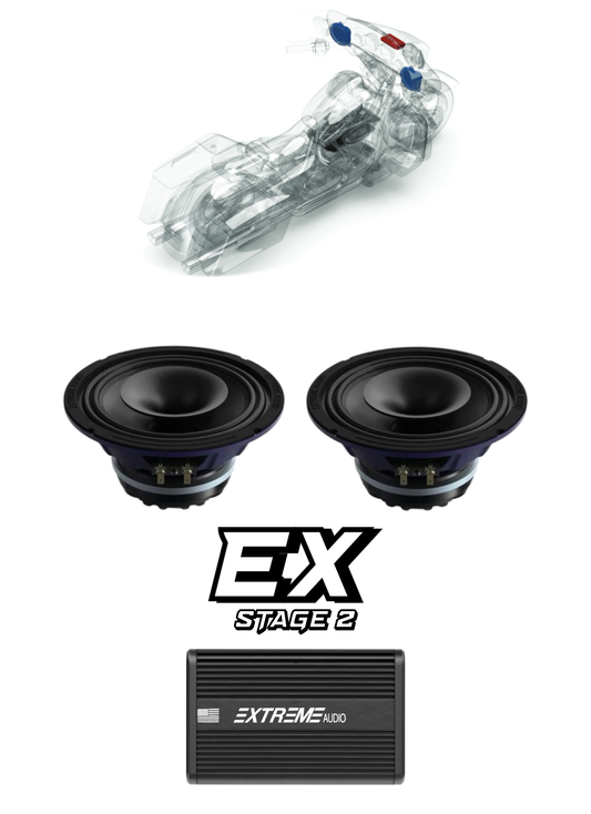 Street Glide® | STAGE 2 | "EX" Plug & Play Audio Kit (1998-2013)