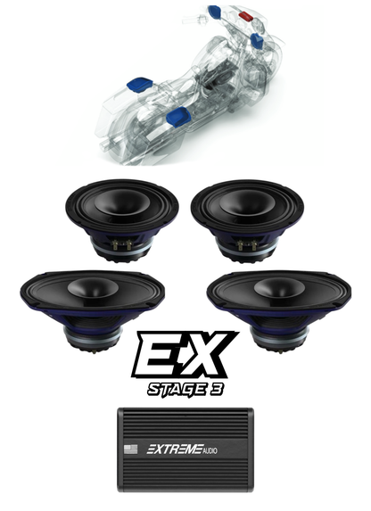 Street Glide® | STAGE 3 | "EX" Plug & Play Audio Kit (2014-2023)