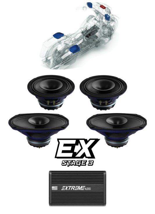 Street Glide® | STAGE 3 | "EX" Plug & Play Audio Kit (2014-2023)