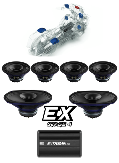 Street Glide® | STAGE 4 | "EX" Plug & Play Audio Kit (1998-2013)