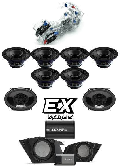 CVO® | Road Glide® | STAGE 5 | "EX" Plug & Play Audio Kit (2014-2023)