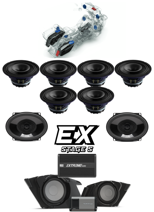 CVO® | Road Glide® | STAGE 5 | "EX" Plug & Play Audio Kit (2014-2023)
