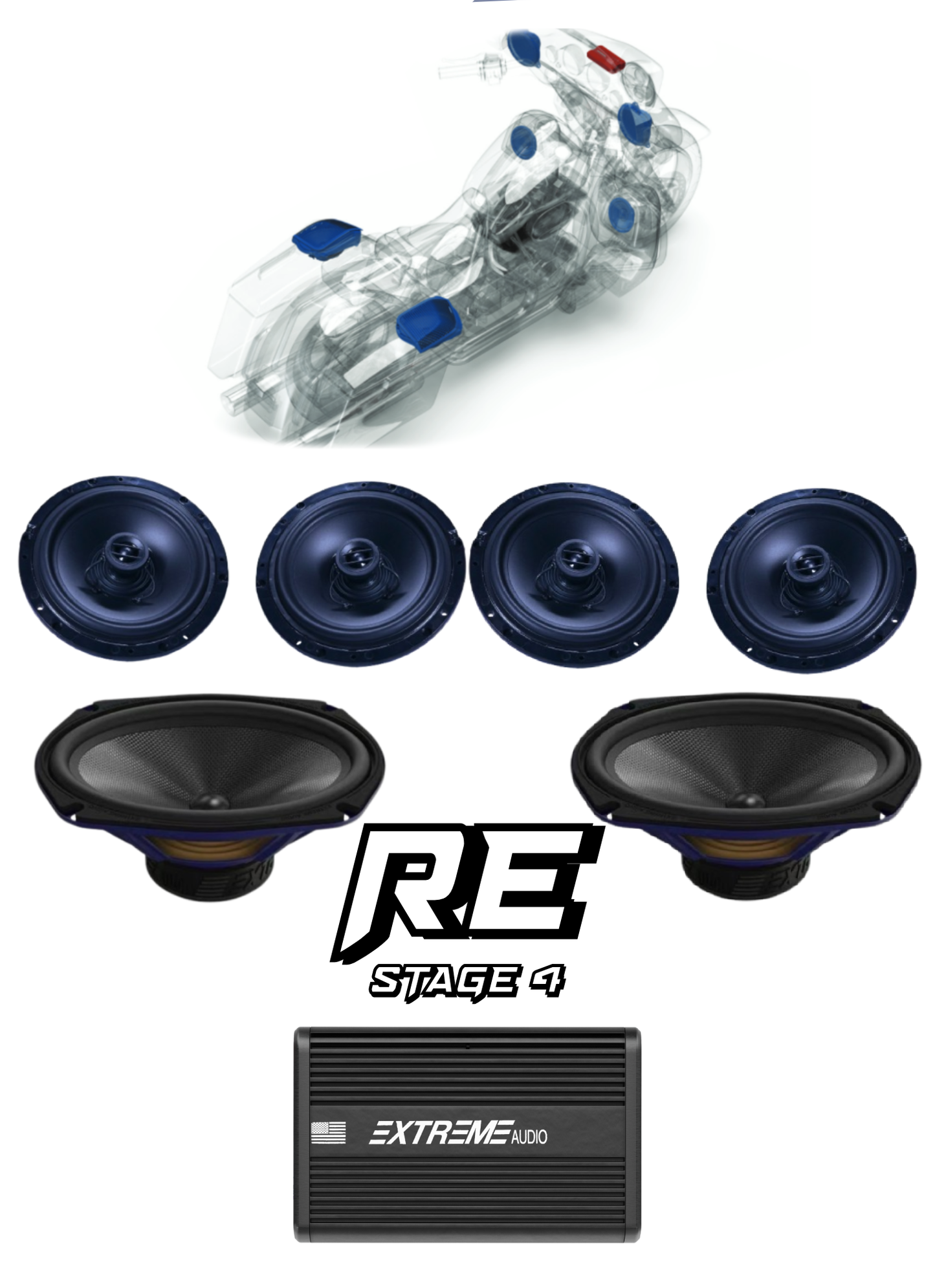 Road Glide® | STAGE 4 | "RE" Plug & Play Audio Kit (2024+)