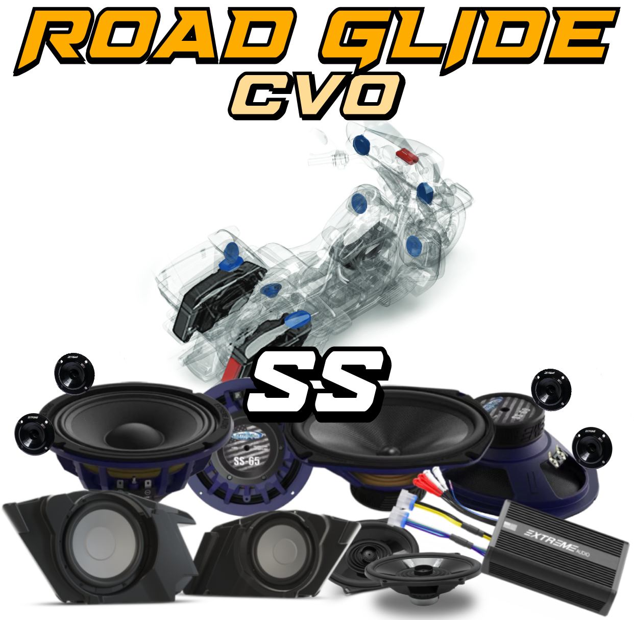 CVO® | Road Glide® | "SS" Plug & Play Speaker Kit (2014-2023)
