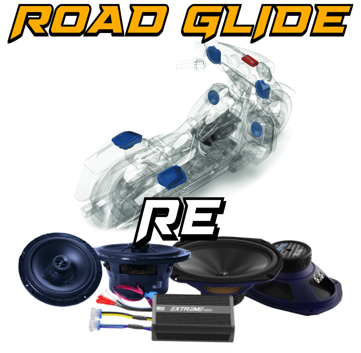Road Glide® | "RE" Plug & Play Speaker Kit (1998-2013)