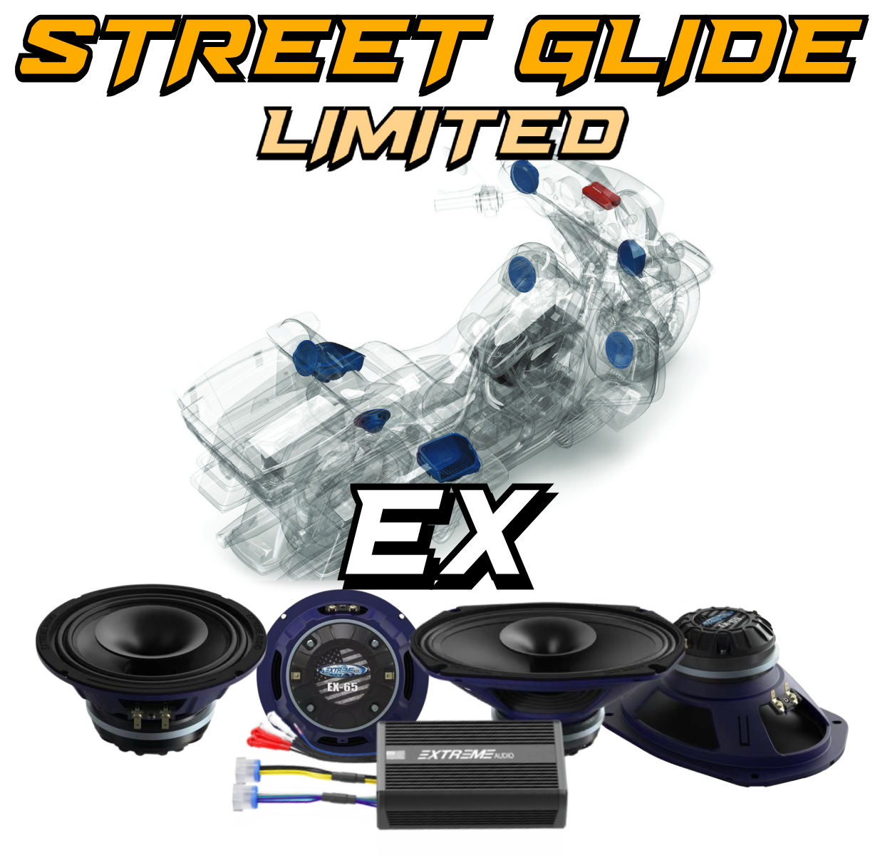 Street Glide® | Limited | "EX" Plug & Play Speaker Kit (2024+)