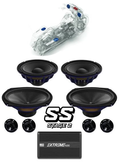 CVO® | Road Glide® | STAGE 2 | "SS" Plug & Play Audio Kit (1998-2013)