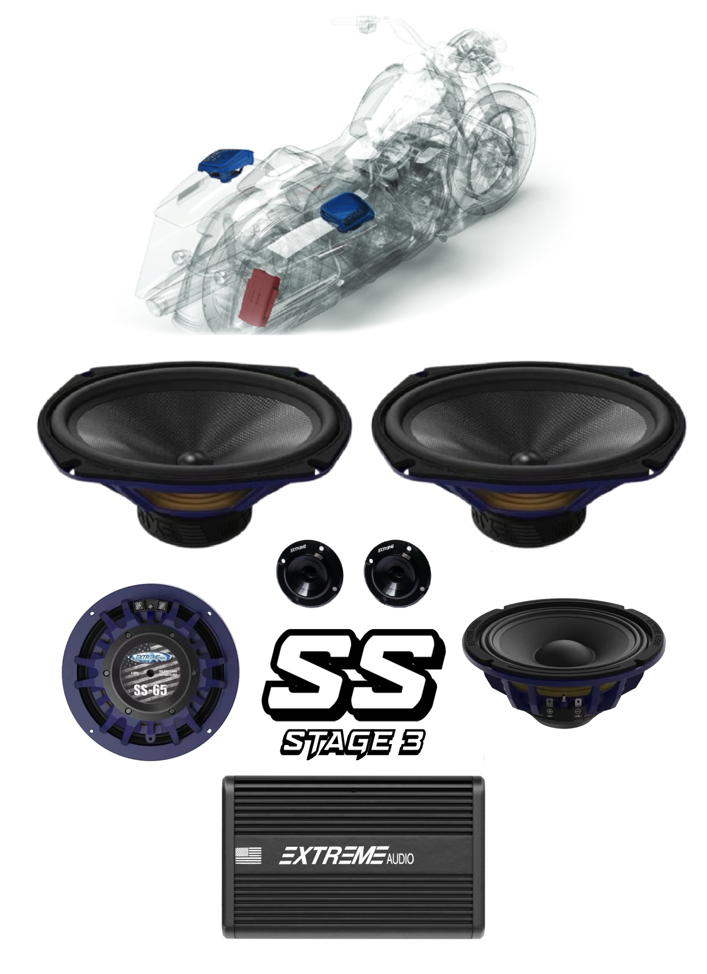 Road King® | "SS" Plug & Play Speaker Kit (2014-2023)