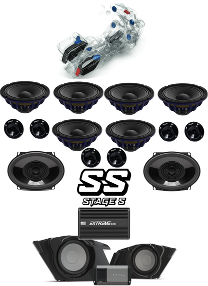 CVO® | Road Glide® | STAGE 5 | "SS" Plug & Play Audio Kit (2014-2023)
