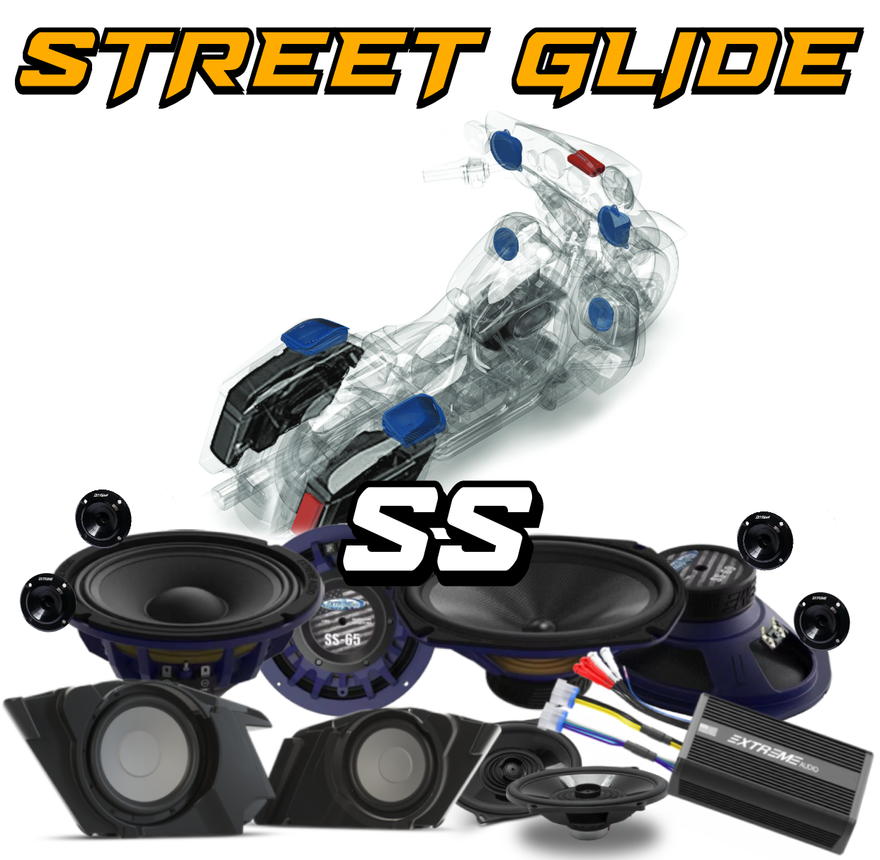 Street Glide® | "SS" Plug & Play Speaker Kit (2014-2023)